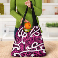 Aotearoa Maori Kowhaiwhai Grocery Bag Mawhero Puhoro and Patiki