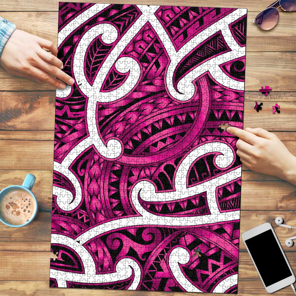 Aotearoa Maori Kowhaiwhai Puzzle Mawhero Puhoro and Patiki