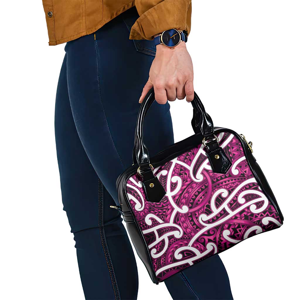 Aotearoa Maori Kowhaiwhai Shoulder Handbag Mawhero Puhoro and Patiki