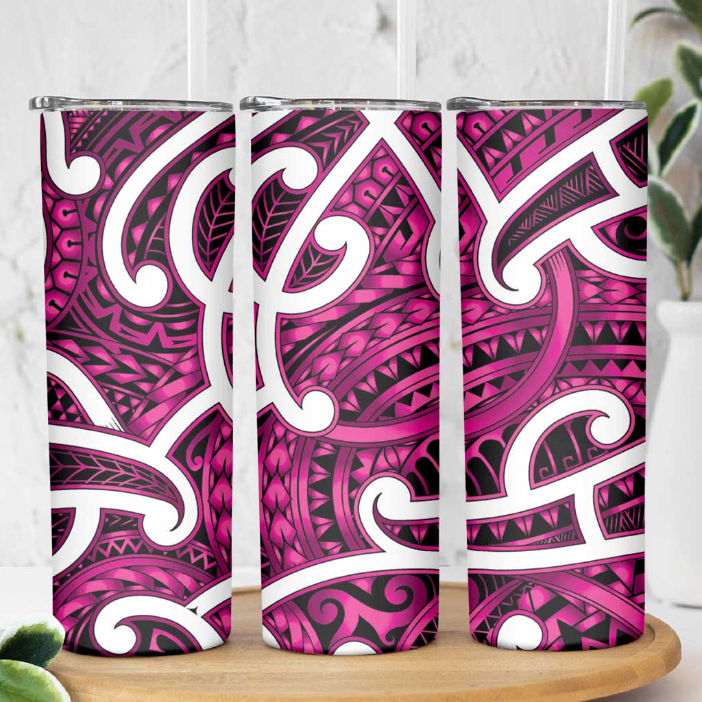 Aotearoa Maori Kowhaiwhai Skinny Tumbler Mawhero Puhoro and Patiki LT9 - Polynesian Pride