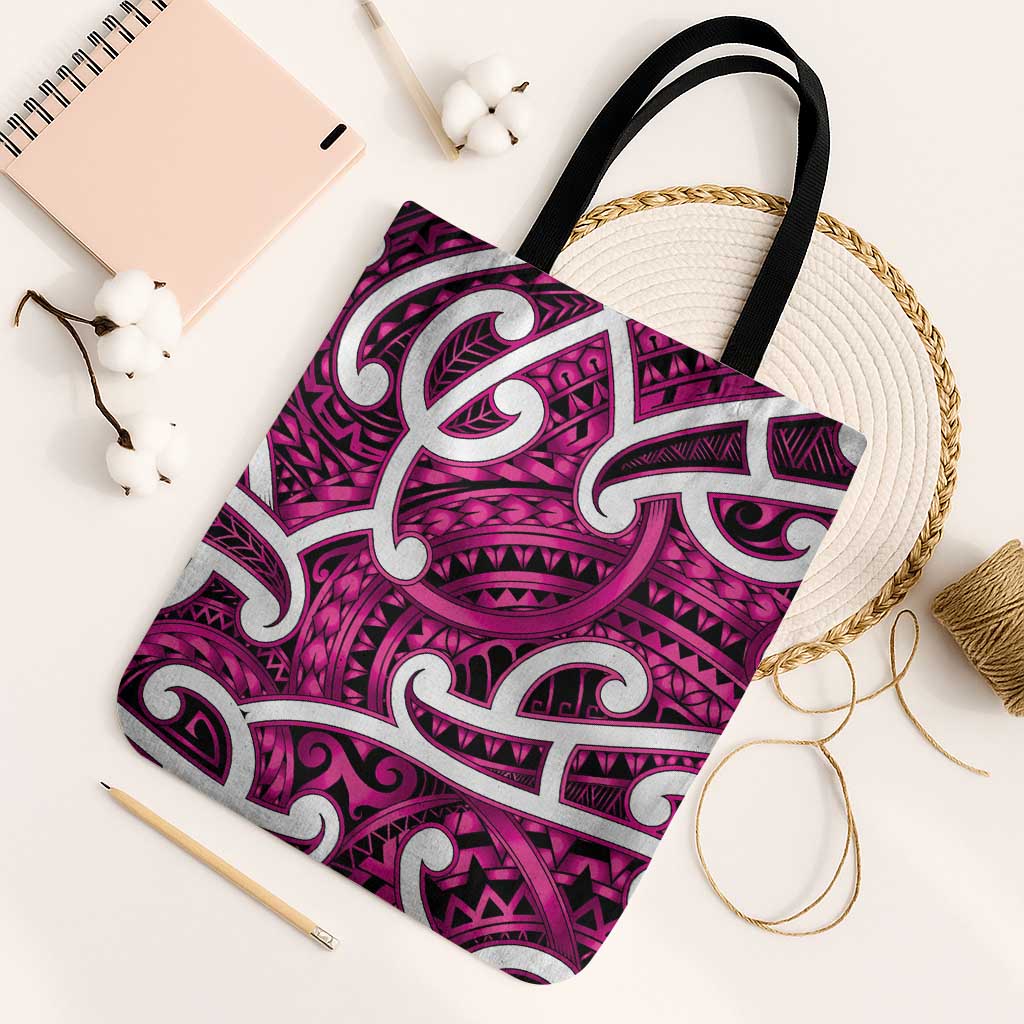 Aotearoa Maori Kowhaiwhai Tote Bag Mawhero Puhoro and Patiki