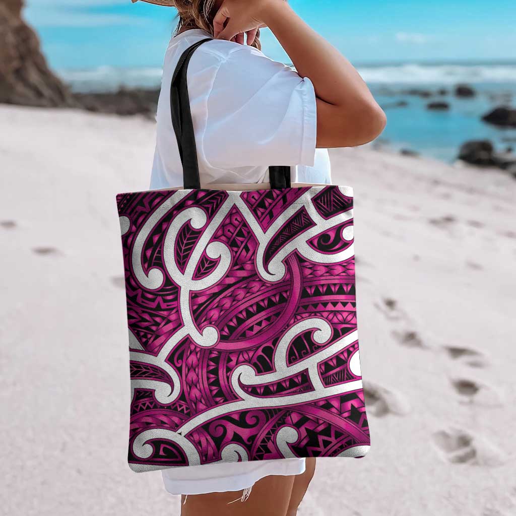 Aotearoa Maori Kowhaiwhai Tote Bag Mawhero Puhoro and Patiki