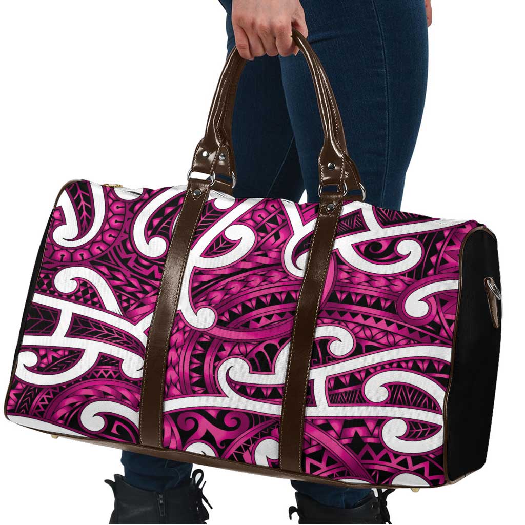 Aotearoa Maori Kowhaiwhai Travel Bag Mawhero Puhoro and Patiki