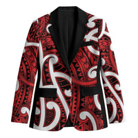 Aotearoa Maori Kowhaiwhai Blazer Whero Puhoro and Patiki