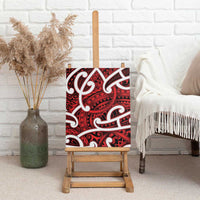 Aotearoa Maori Kowhaiwhai Canvas Wall Art Whero Puhoro and Patiki