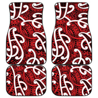 Aotearoa Maori Kowhaiwhai Car Mats Whero Puhoro and Patiki