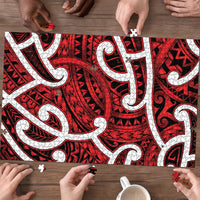 Aotearoa Maori Kowhaiwhai Puzzle Whero Puhoro and Patiki