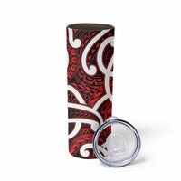 Aotearoa Maori Kowhaiwhai Skinny Tumbler Whero Puhoro and Patiki LT9 - Polynesian Pride