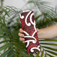 Aotearoa Maori Kowhaiwhai Skinny Tumbler Whero Puhoro and Patiki LT9 - Polynesian Pride