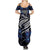 Micronesia Constitution Day Summer Maxi Dress Since 1979 with Polynesian Hibiscus Pattern