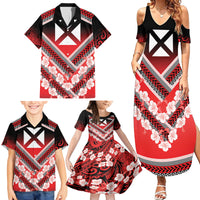 Personalised Wallis et Futuna Family Matching Summer Maxi Dress and Hawaiian Shirt Hibiscus and Polynesian Tribal Tattoos LT9 - Polynesian Pride