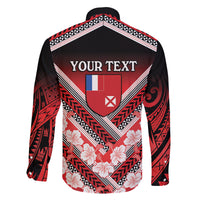 Personalised Wallis et Futuna Family Matching Summer Maxi Dress and Hawaiian Shirt Hibiscus and Polynesian Tribal Tattoos LT9 - Polynesian Pride