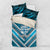 Custom Fiji Rugby Bedding Set Fijian Warrior With Polynesian Tribal Tattoos