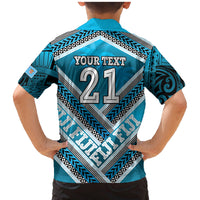 Custom Fiji Rugby Family Matching Mermaid Dress and Hawaiian Shirt Fijian Warrior With Polynesian Tribal Tattoos LT9 - Polynesian Pride