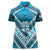 Custom Fiji Rugby Women Polo Shirt Fijian Warrior With Polynesian Tribal Tattoos