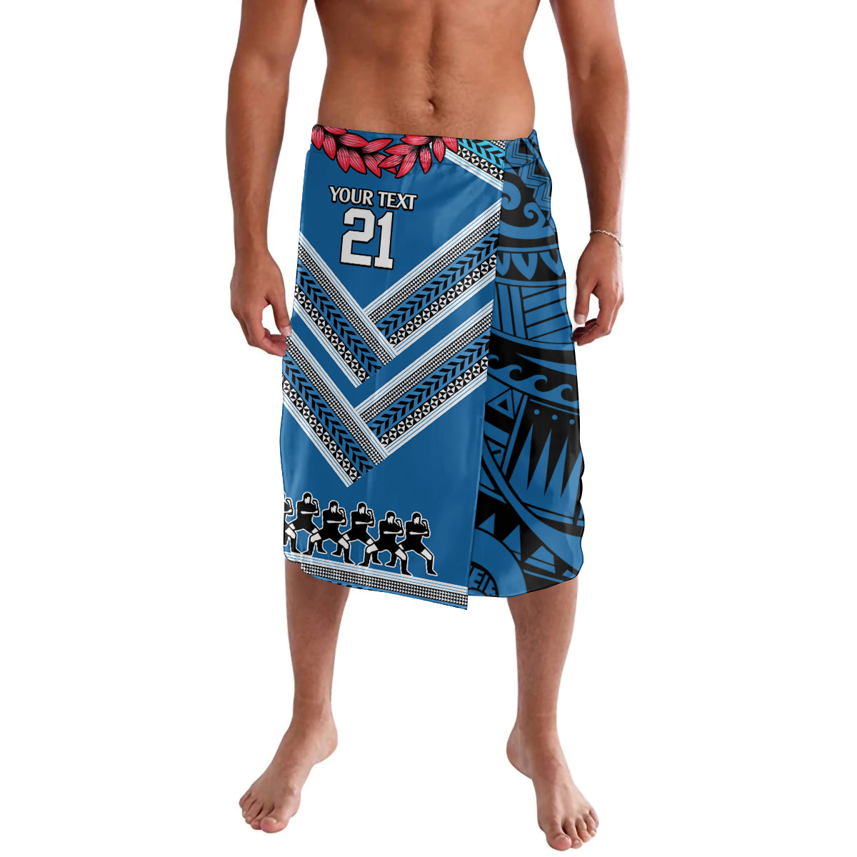 Custom Manuma Samoa Rugby Lavalava Ula fala Samoan Siva Tau Tribal