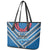 Custom Manuma Samoa Rugby Leather Tote Bag Ula fala Samoan Siva Tau Tribal