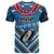 Custom Manuma Samoa Rugby T Shirt Ula fala Samoan Siva Tau Tribal