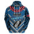 Custom Manuma Samoa Rugby Zip Hoodie Ula fala Samoan Siva Tau Tribal