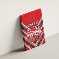 Custom Tonga Rugby Canvas Wall Art Tonga Sipi Tau Ngatu Tribal Pattern