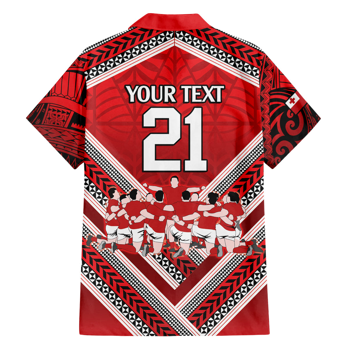 Custom Tonga Rugby Family Matching Long Sleeve Bodycon Dress and Hawaiian Shirt Tonga Sipi Tau Ngatu Tribal Pattern LT9 - Polynesian Pride
