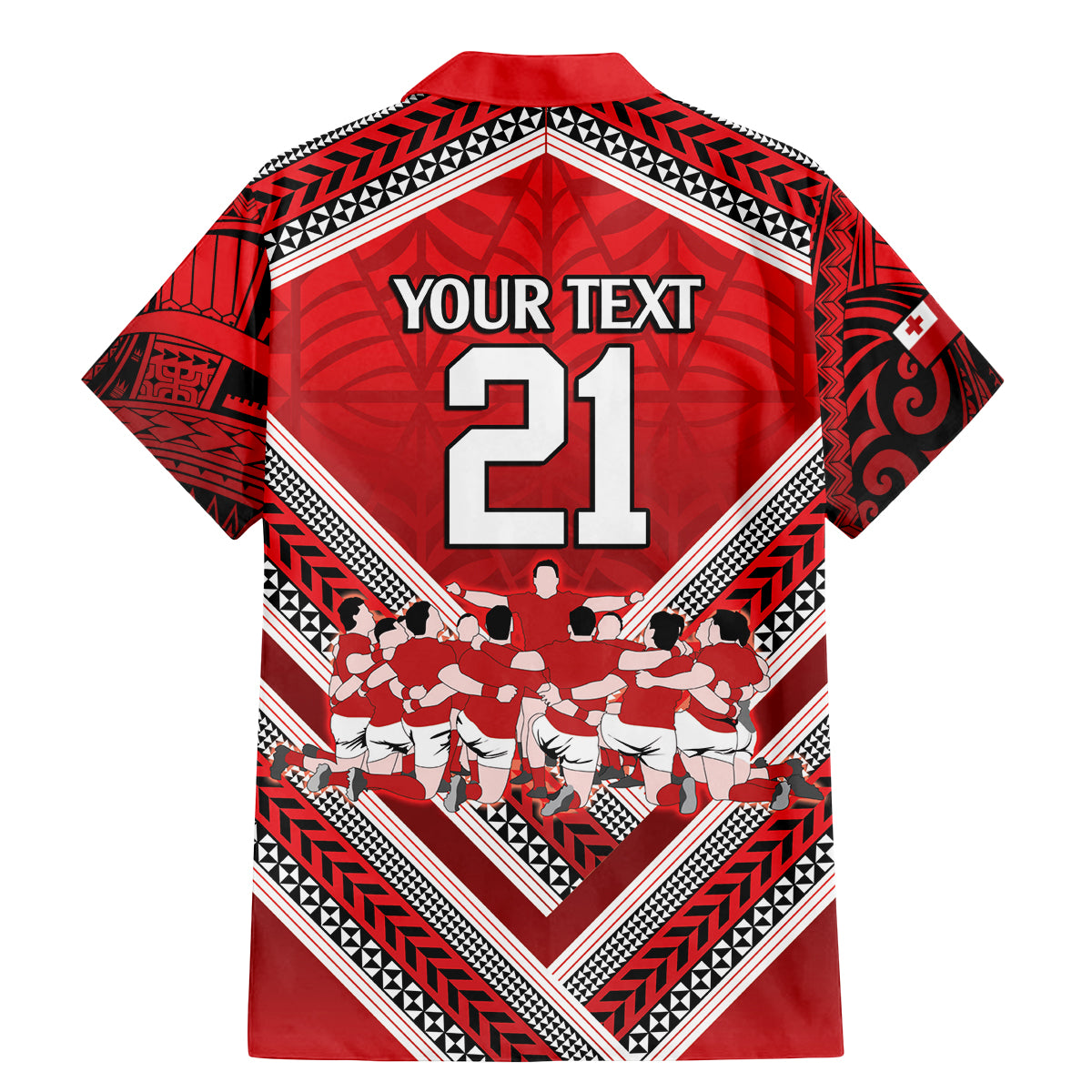 Custom Tonga Rugby Family Matching Mermaid Dress and Hawaiian Shirt Tonga Sipi Tau Ngatu Tribal Pattern LT9 - Polynesian Pride