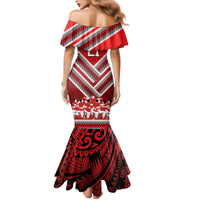 Custom Tonga Rugby Family Matching Mermaid Dress and Hawaiian Shirt Tonga Sipi Tau Ngatu Tribal Pattern LT9 - Polynesian Pride