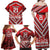 Custom Tonga Rugby Family Matching Off Shoulder Maxi Dress and Hawaiian Shirt Tonga Sipi Tau Ngatu Tribal Pattern