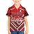 Custom Tonga Rugby Family Matching Off Shoulder Short Dress and Hawaiian Shirt Tonga Sipi Tau Ngatu Tribal Pattern