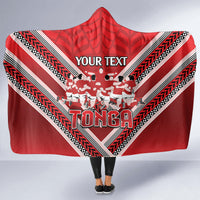 Custom Tonga Rugby Hooded Blanket Tonga Sipi Tau Ngatu Tribal Pattern