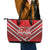 Custom Tonga Rugby Leather Tote Bag Tonga Sipi Tau Ngatu Tribal Pattern