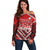 Custom Tonga Rugby Off Shoulder Sweater Tonga Sipi Tau Ngatu Tribal Pattern