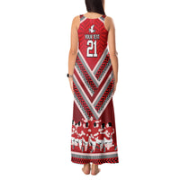 Custom Tonga Rugby Tank Maxi Dress Tonga Sipi Tau Ngatu Tribal Pattern