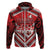 Custom Tonga Rugby Zip Hoodie Tonga Sipi Tau Ngatu Tribal Pattern