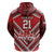 Custom Tonga Rugby Zip Hoodie Tonga Sipi Tau Ngatu Tribal Pattern