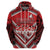 Custom Tonga Rugby Zip Hoodie Tonga Sipi Tau Ngatu Tribal Pattern