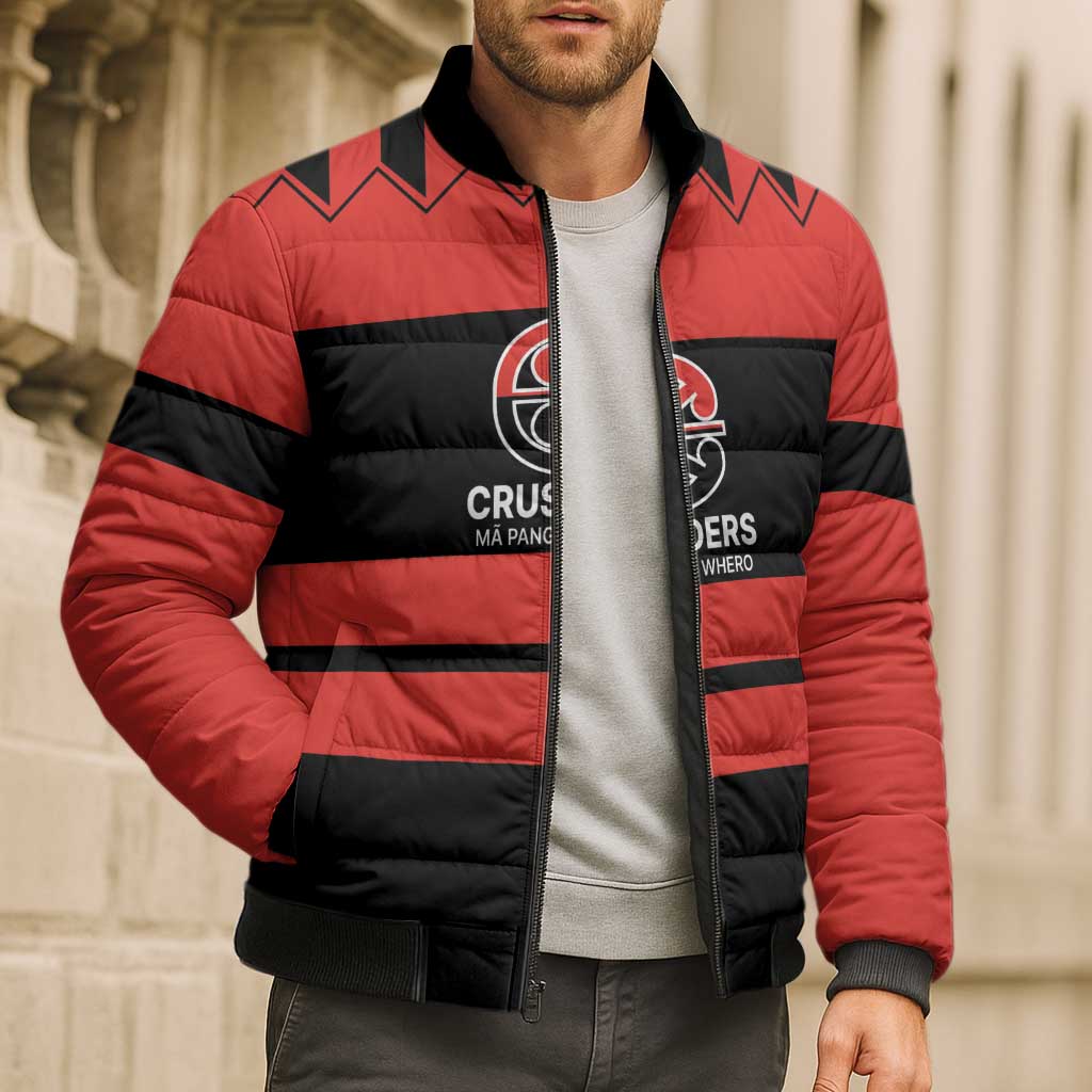 New Zealand Rugby Pacific Custom Bomber Puffer Jacket Whatumoana Classic Retro 2025 - Polynesian Pride