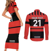 New Zealand Rugby Pacific Custom Couples Matching Short Sleeve Bodycon Dress and Long Sleeve Button Shirt Whatumoana Classic Retro 2025 LT9 - Polynesian Pride