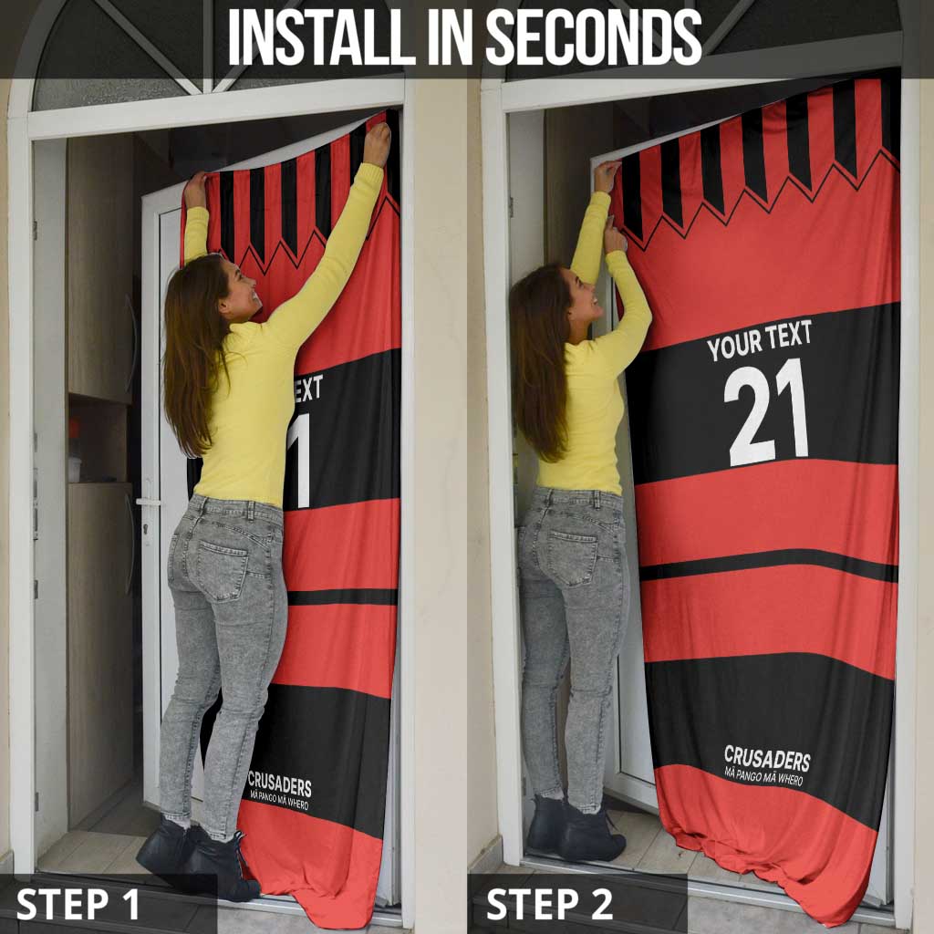 New Zealand Rugby Pacific Custom Door Cover Whatumoana Classic Retro 2025 - Polynesian Pride