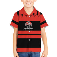 New Zealand Rugby Pacific Custom Family Matching Long Sleeve Bodycon Dress and Hawaiian Shirt Whatumoana Classic Retro 2025 LT9 Son's Shirt Red - Polynesian Pride