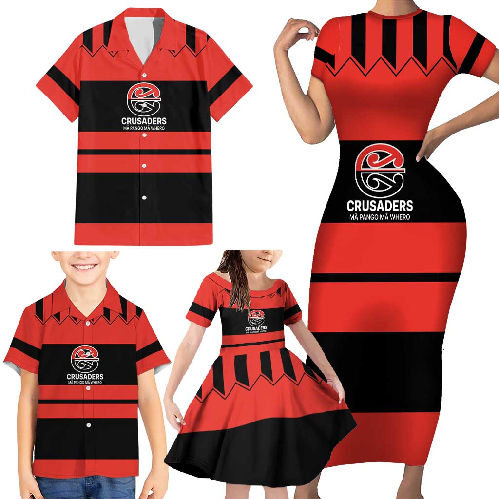 New Zealand Rugby Pacific Custom Family Matching Short Sleeve Bodycon Dress and Hawaiian Shirt Whatumoana Classic Retro 2025 LT9 - Polynesian Pride