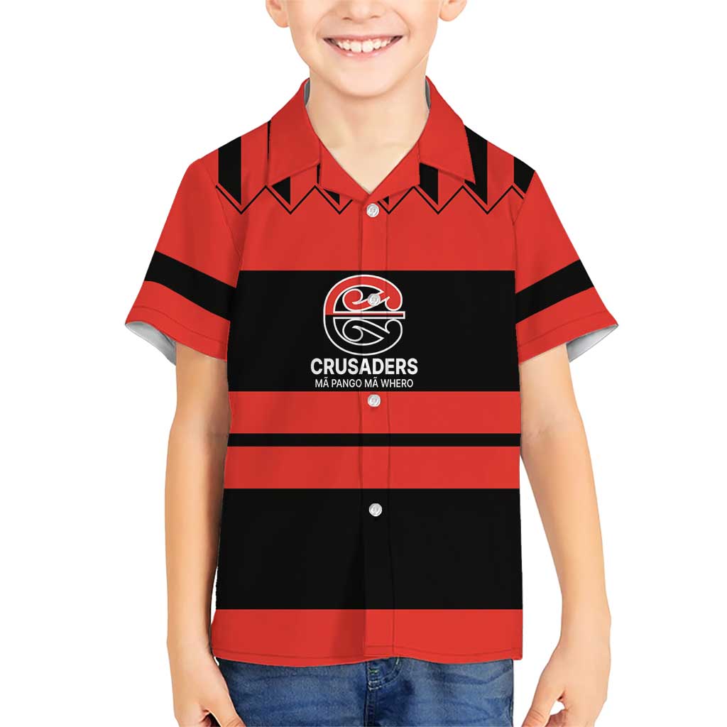 New Zealand Rugby Pacific Custom Family Matching Short Sleeve Bodycon Dress and Hawaiian Shirt Whatumoana Classic Retro 2025 LT9 Son's Shirt Red - Polynesian Pride