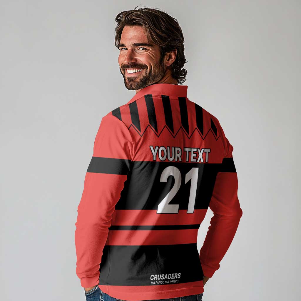 New Zealand Rugby Pacific Custom Long Sleeve Polo Shirt Whatumoana Classic Retro 2025