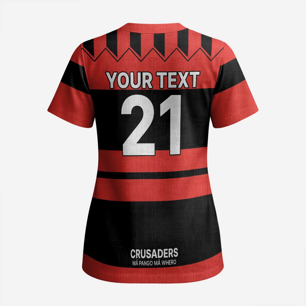 New Zealand Rugby Pacific Custom Scrub Top Whatumoana Classic Retro 2025 - Polynesian Pride