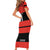 New Zealand Rugby Pacific Custom Short Sleeve Bodycon Dress Whatumoana Classic Retro 2025