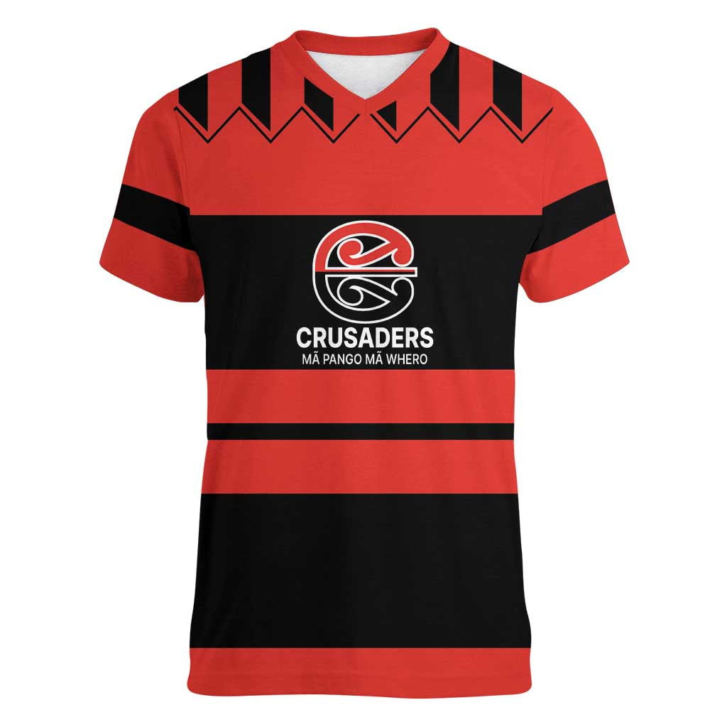 New Zealand Rugby Pacific Custom Women V-Neck T-Shirt Whatumoana Classic Retro 2025