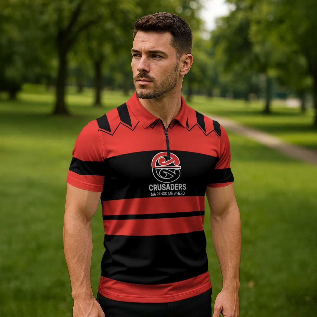 New Zealand Rugby Pacific Custom Zipper Polo Shirt Whatumoana Classic Retro 2025 - Polynesian Pride