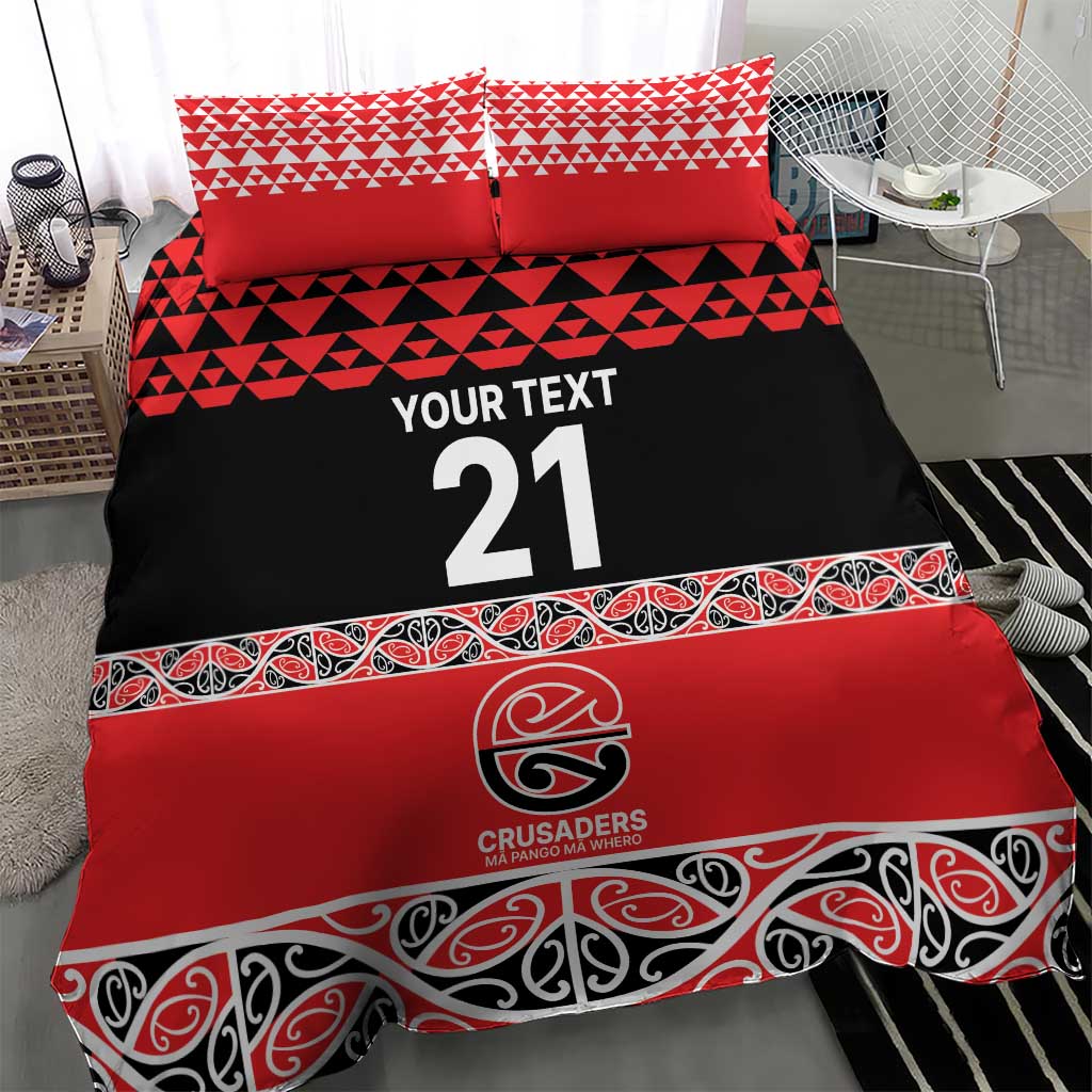 New Zealand Rugby Pacific Custom Bedding Set Whatumoana Maori Kowhaiwhai Pattern