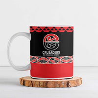 New Zealand Rugby Pacific Custom Ceramic Mug Whatumoana Maori Kowhaiwhai Pattern - Polynesian Pride