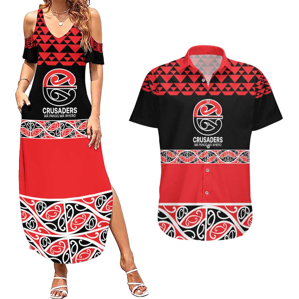 New Zealand Rugby Pacific Custom Couples Matching Summer Maxi Dress and Hawaiian Shirt Whatumoana Maori Kowhaiwhai Pattern LT9 Blue - Polynesian Pride
